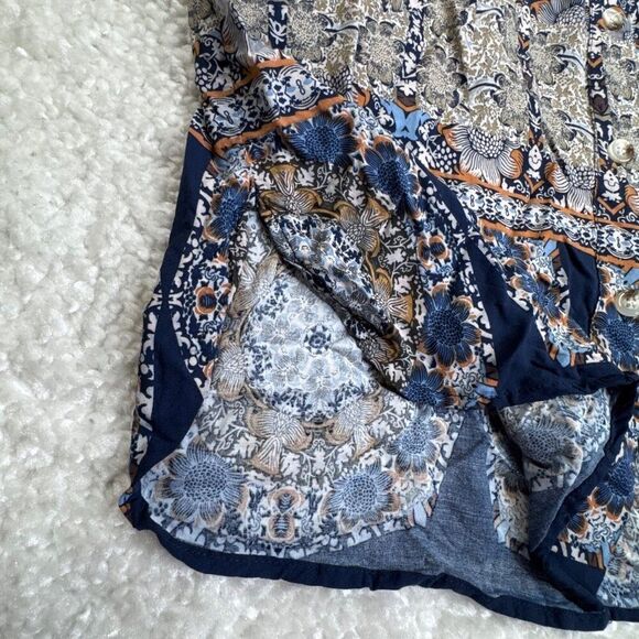 VICI Floral Button Front Long Sleeve Shirt Dress - Picture 5 of 9